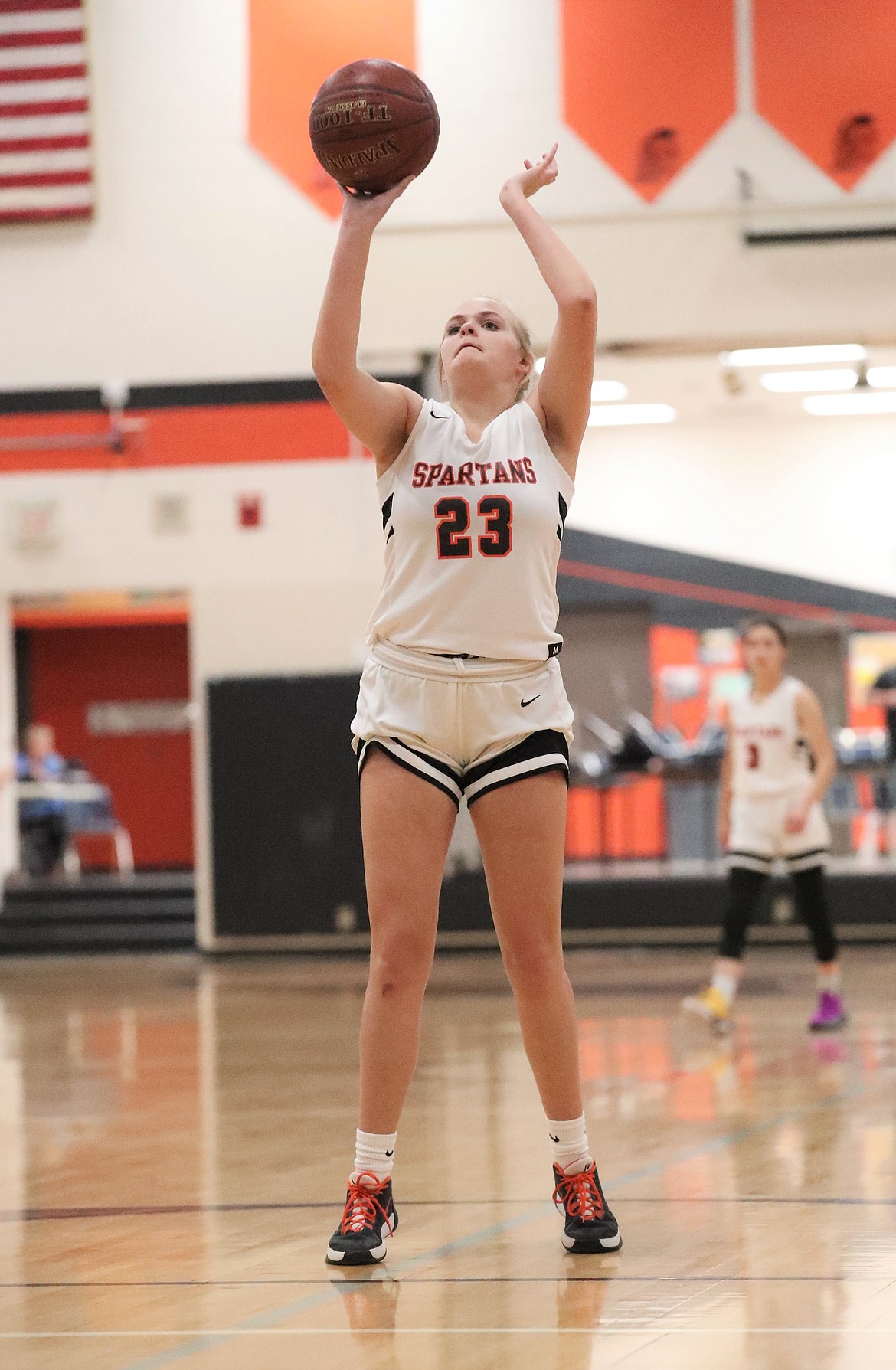 Addisen Kingery attempts a free throw on Tuesday.