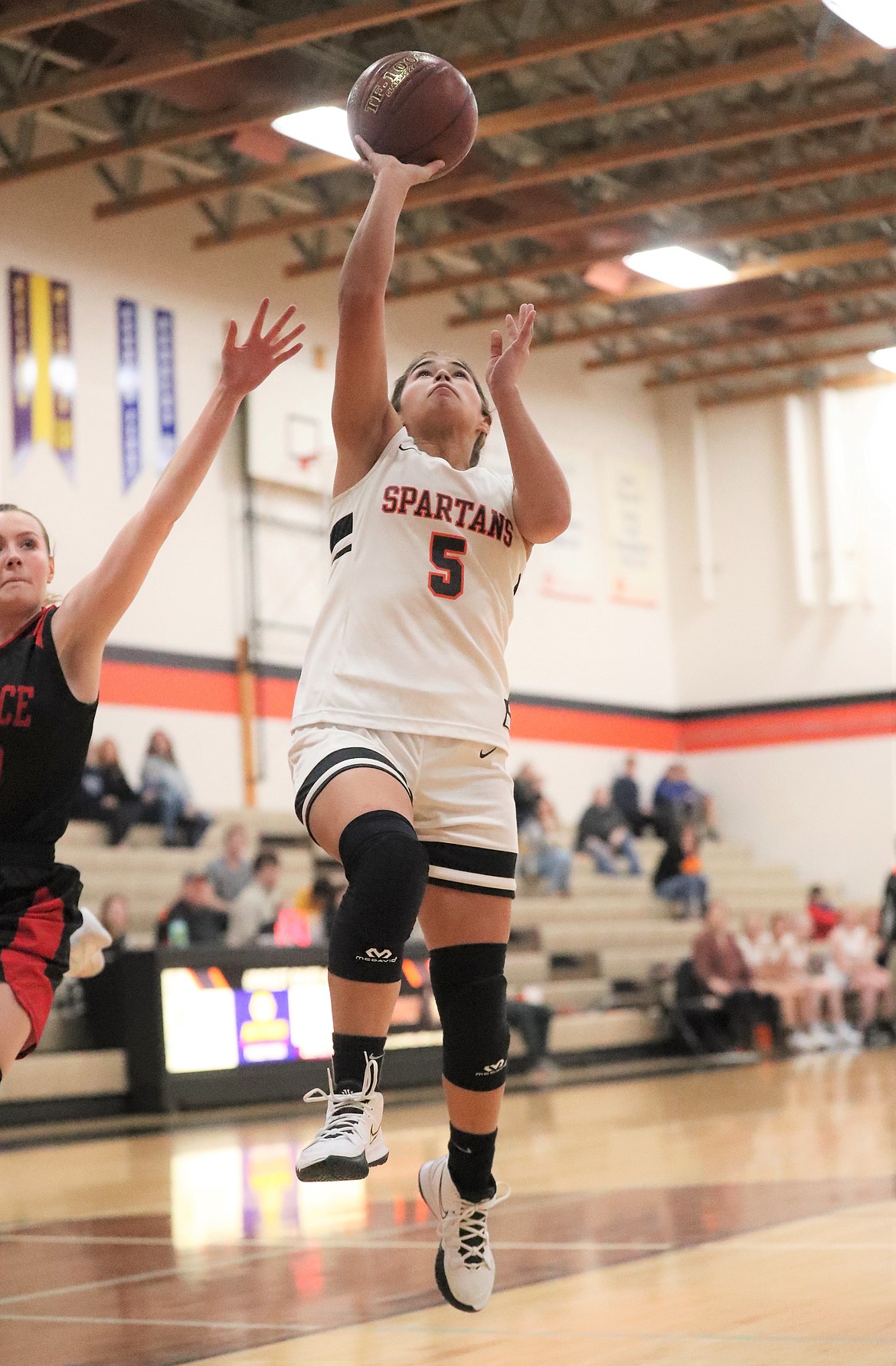 Lilly Freitas elevates for a layup in the first quarter of Tuesday's game.