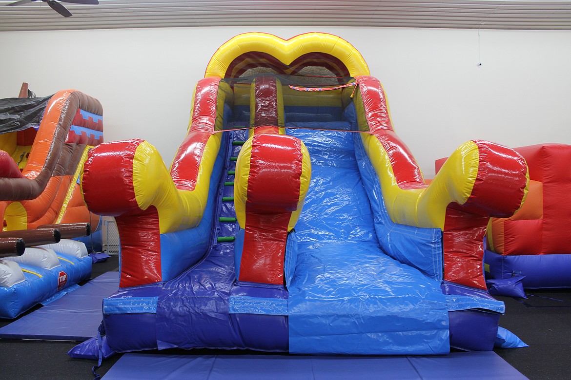 Boundary Bounce has several inflatable bouncers, ball pits and space for parents to rest.