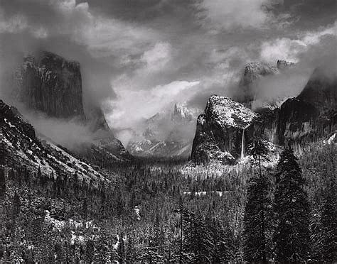 Ansel Adams photo of Yosemite.