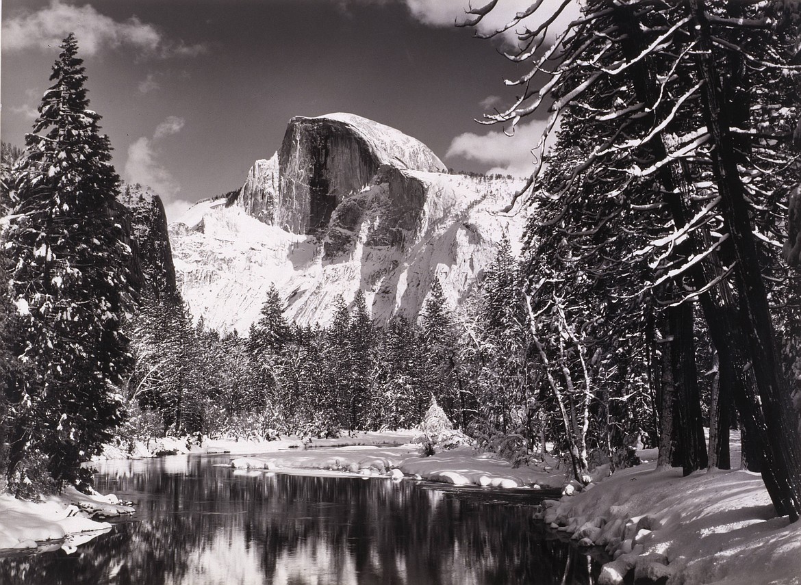 Yosemite’s Half Dome in winter.