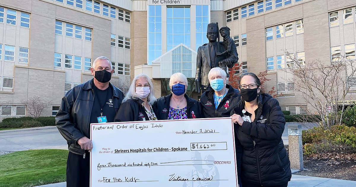 Eagles donate to Spokane Shriners Hospital Bonner County Daily Bee