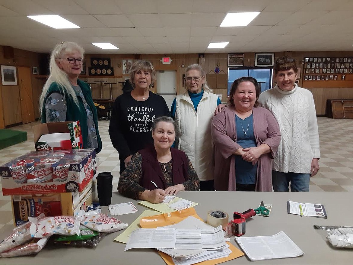 Plains VFW Auxiliary Christmas boxes for military Valley Press