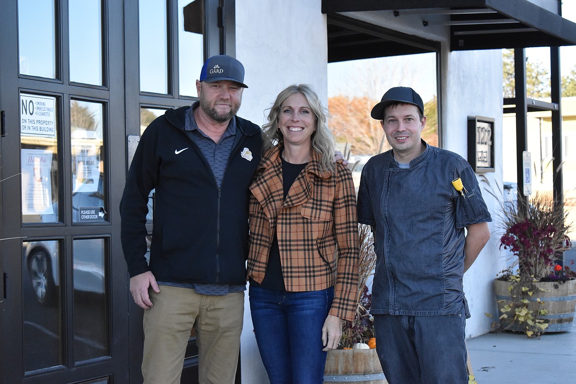 From left to right, Josh Lawrence, Lisa Lawrence and Chris Selfridge. Josh and Lisa own Gård Public House and Chris is the head chef.