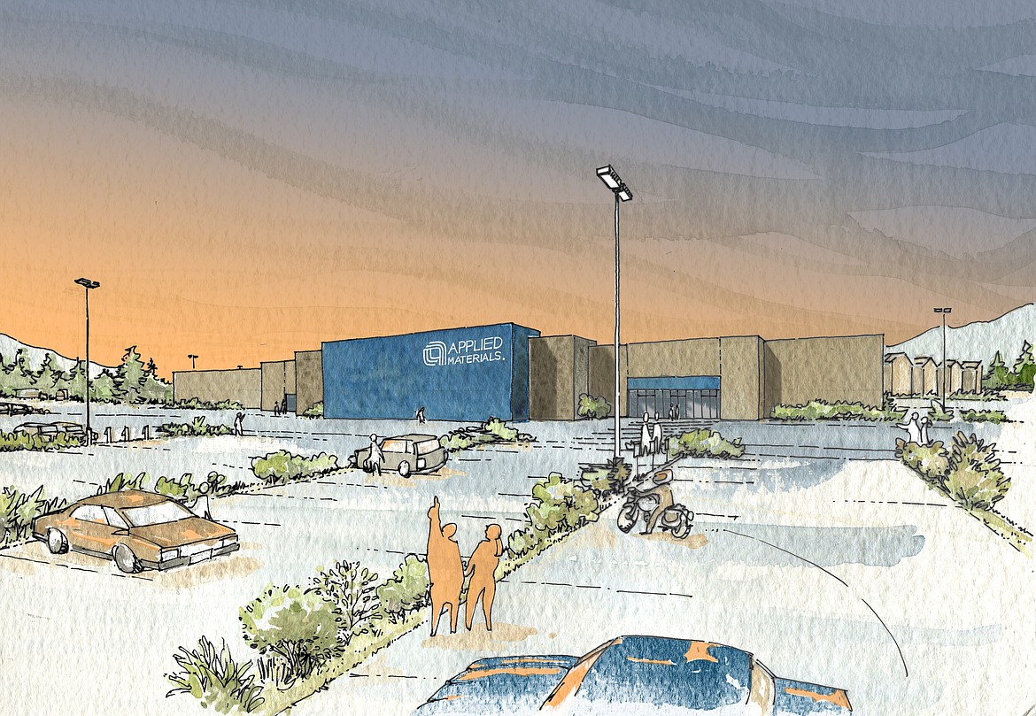 An artist's rendering of Applied Materials' new operation in the former Shopko department store on U.S. 2 East (courtesy of Applied Materials).