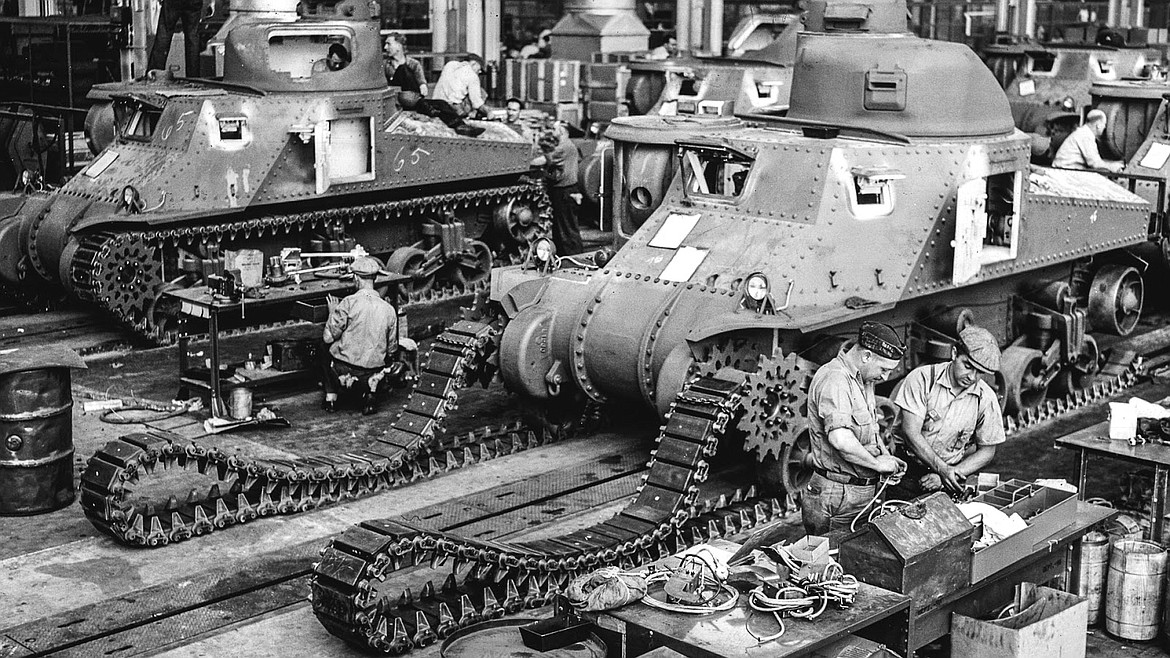 During World War II, Ford built 1690 M4A3 Sherman Tanks at its American factory.