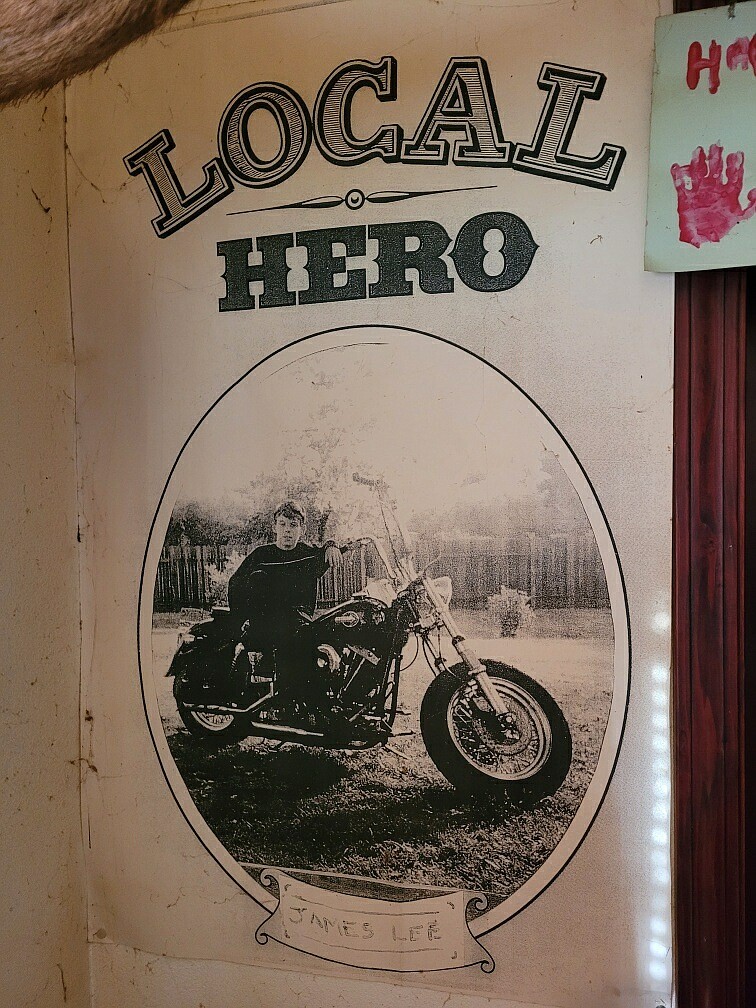 Lee Gibson's 10-year-old son, James Lee, poses with the first big twin Harley Davison he ever rode in 2000. Photo courtesy Lee Gibson.