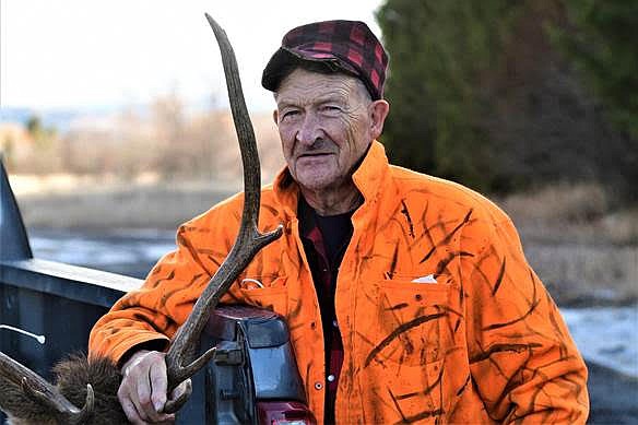 Arthur Nuthak stopped at the Montana Fish, Wildlife and Parks wildlife check station near Anaconda on the final weekend of the general season with an elk he harvested. (FWP photo)