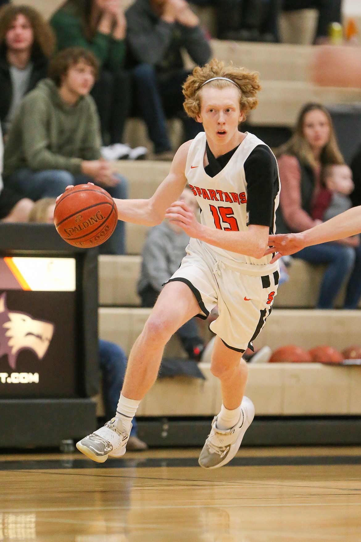 Blake Barrett looks to attack the basket during Tuesday's game.