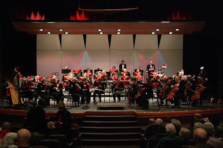 In this 2019 photo, the Coeur d'Alene Symphony performs a Christmas concert at North Idaho College in Coeur d'Alene. The symphony will perform at NIC's Schuler Performing Arts Center on Saturday at 7:30 p.m. Courtesy photo