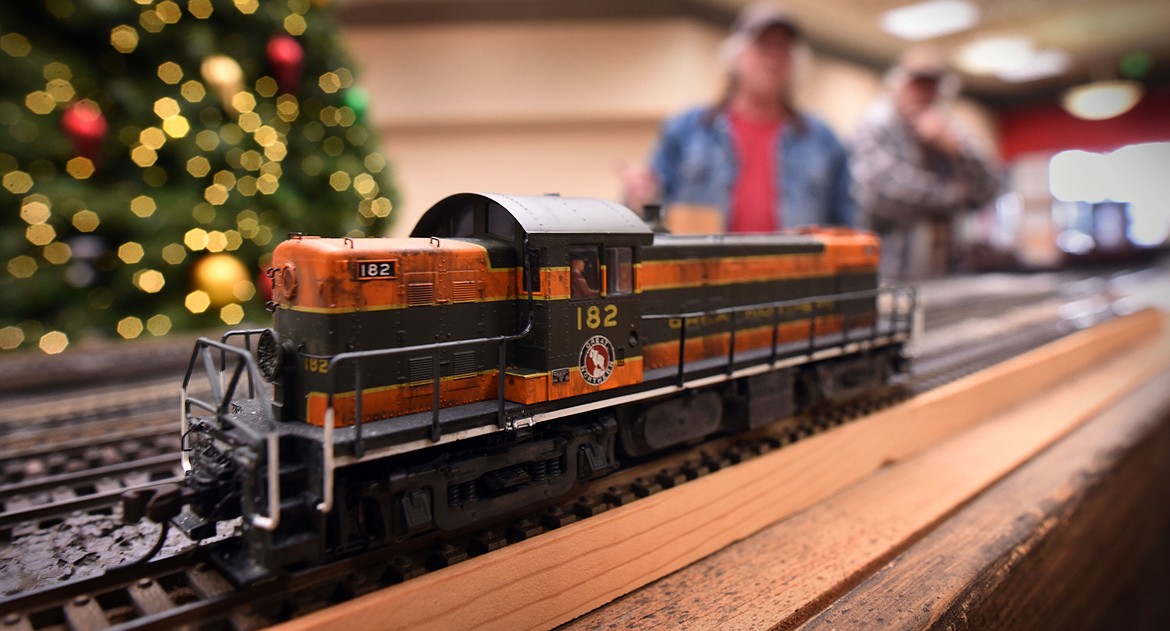 Young and old alike were drawn to the model railroad display at the Kalispell Center Mall Saturday, November 27. (Jeremy Weber/Daily Inter Lake)