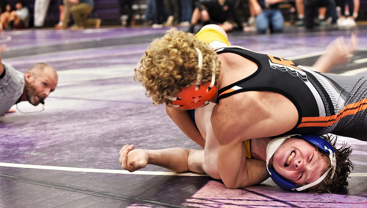 Ronan's Landon Bishop is among the Western A's top-ranked wrestlers. (Lake County Leader file photo)