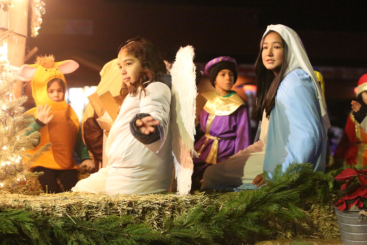 The story of the newborn king was the theme of a float Saturday in A Christmas Miracle on Main Street parade in Othello.