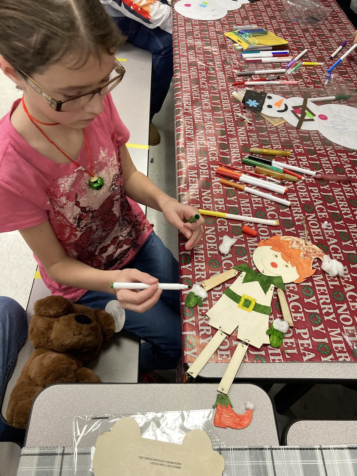 Elf is all colored up and ready to bring cheer to Krista Pate's Christmas. (Carolyn Hidy/Lake County Leader)