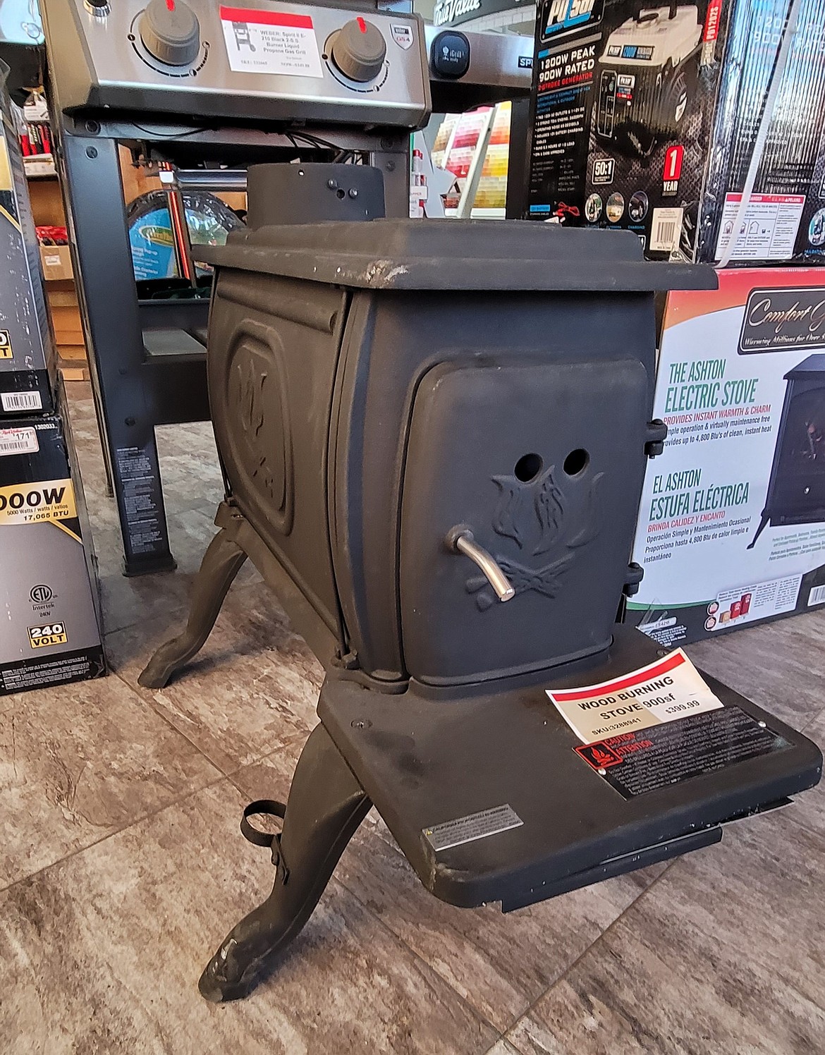 A wood stove, shown here, can be a great way to keep a home warm during the winter months, but it also poses a danger if not maintained correctly. Having the chimney and flue serviced at least annually can prevent home fires, said Moses Lake Fire Department Fire Marshal Derek Beach. Additionally, he recommended keeping all flammable items at least 3 feet from fireplaces and stoves.