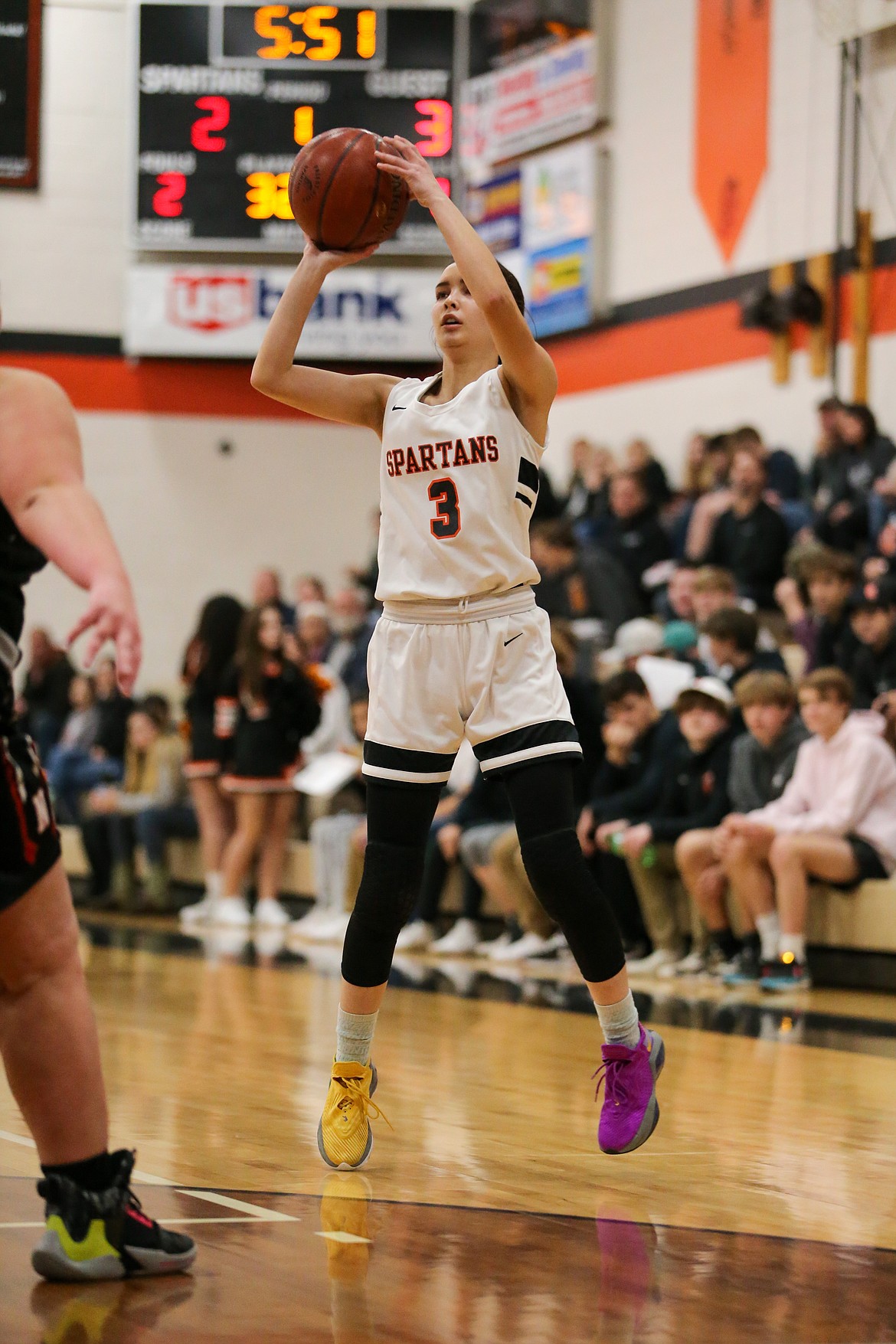 Samantha Pound attempts a 3-pointer Saturday.