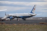 Distinguished visitor: Air Force Two lands in Moses Lake