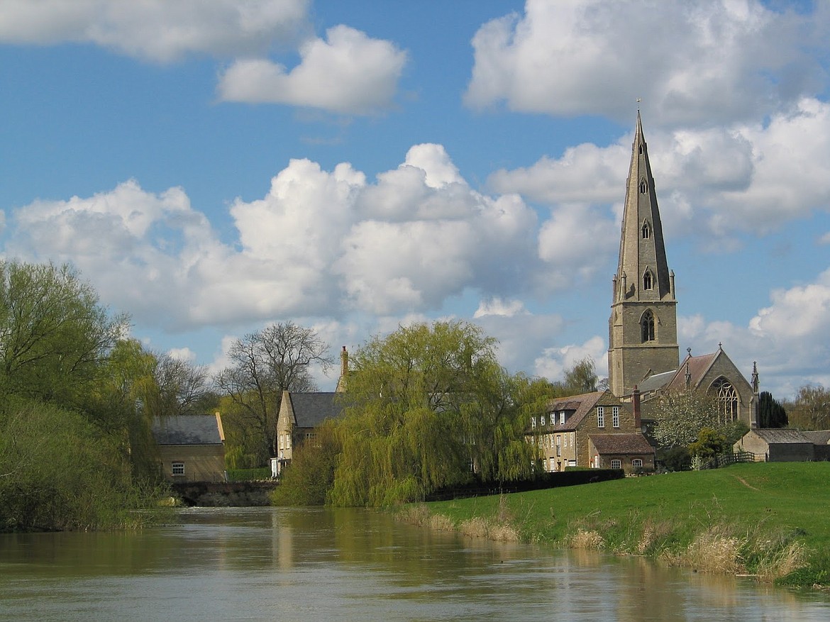 Church of St. Peter and St. Paul in Olney, Buckinghamshire, England, where John Newton served as curate for 16 years.