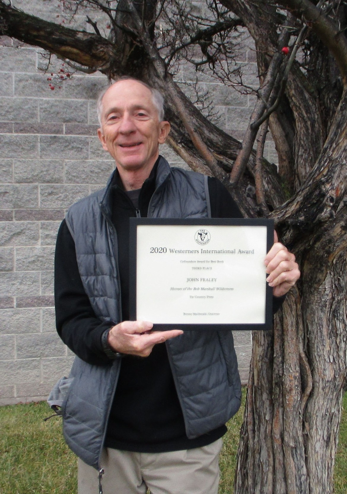 Local author John Fraley has won a Westerners International Award for his book "Heroes of the Bob Marshall Wilderness."