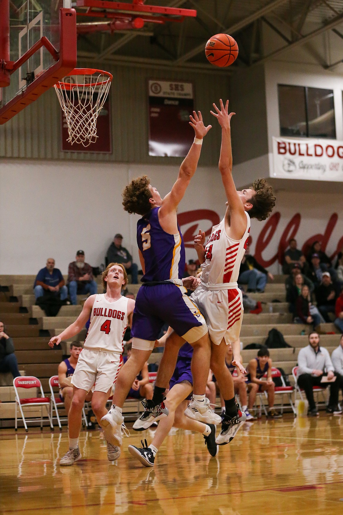 Junior Randy Lane elevates to attempt a shot over a Lewiston defender Thursday.