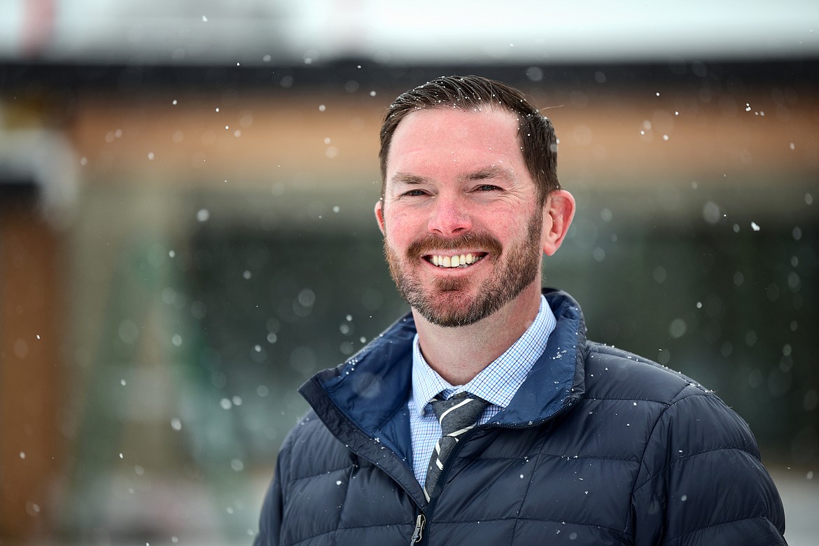 Flathead County administrator Pete Melnick outside the county's North Campus Building in Kalispell on Thursday, Dec. 16. (Casey Kreider/Daily Inter Lake)