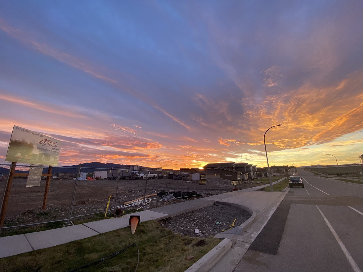 A view of the construction site for Elevate Academy North, a charter school opening in Post Falls in August. Community members are invited to learn more about the school at the hot cocoa event on their sidewalk at 3716 E. Killdeer Ave. Post Falls, on Tuesday from 9 to 11 a.m. Photo courtesy of Marita Diffenbaugh