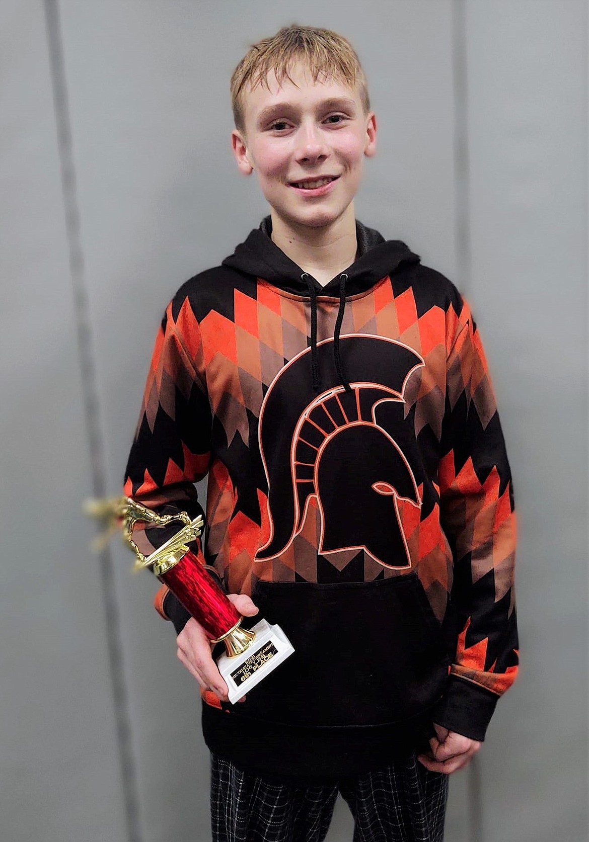 Priest River freshman Colm McLaimtaig (pictured) captured sixth at 106 pounds during the 50th Tri-State Invitational on Saturday at North Idaho College.