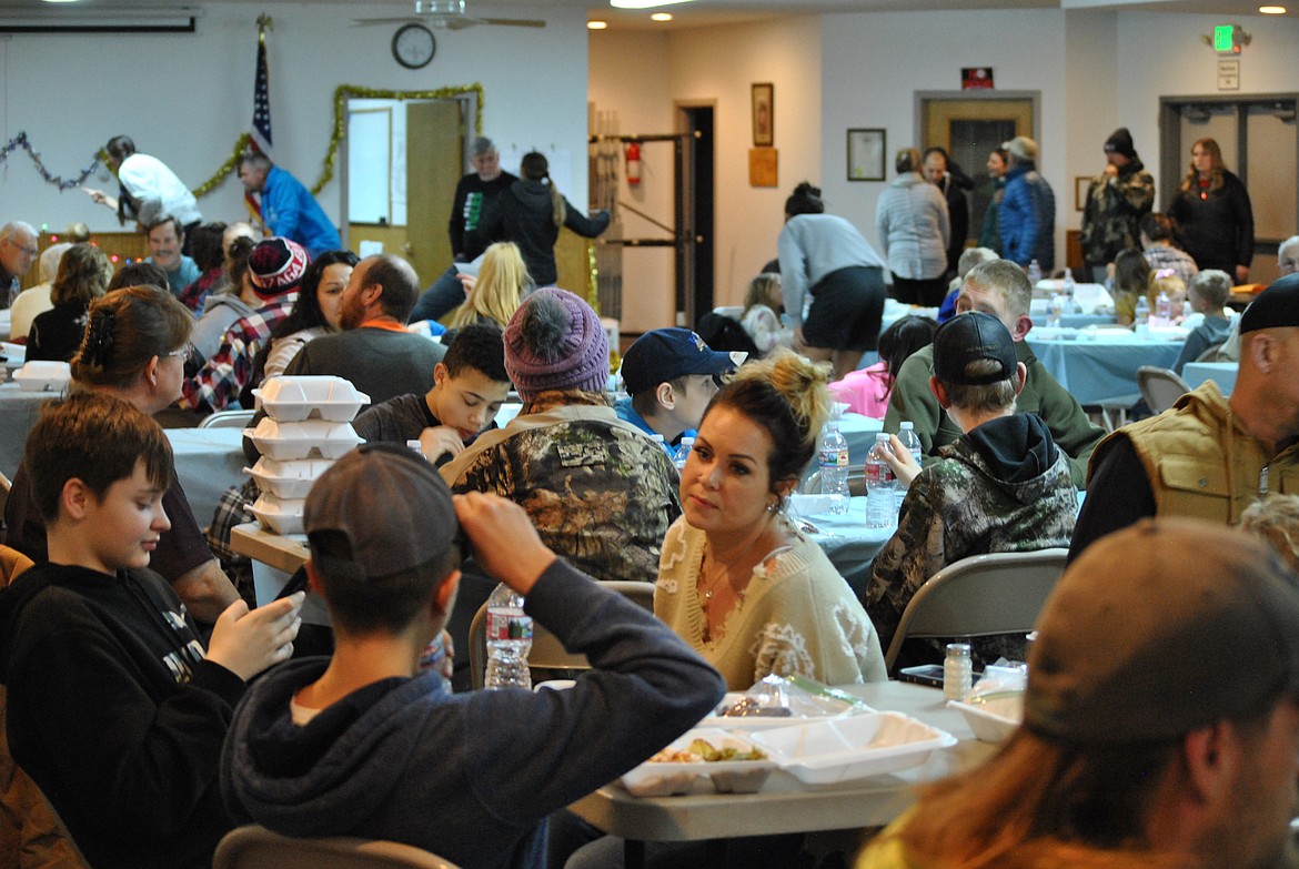 Over a hundred plates of spaghetti were dished out at the St. Regis Community Center during the Million Dollar Spaghetti Feed fundraiser on December 15, for the Durovey family. Hosted by the youth group members of New Day Fellowship of St. Regis, people came from all over the county to support Owen Durovey, 4, in his health battle with Aplastic Anemia.