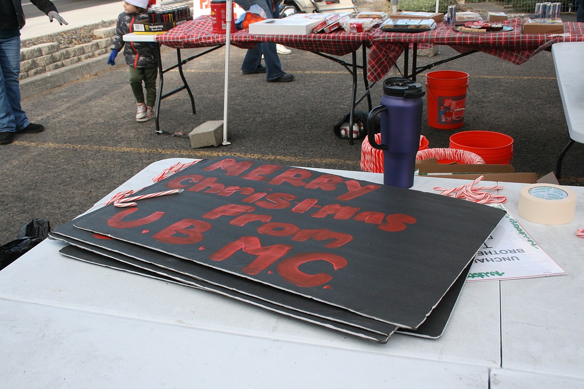 The Unchained Brotherhood MC has a message for people passing by during its Dec. 11 fundraiser.