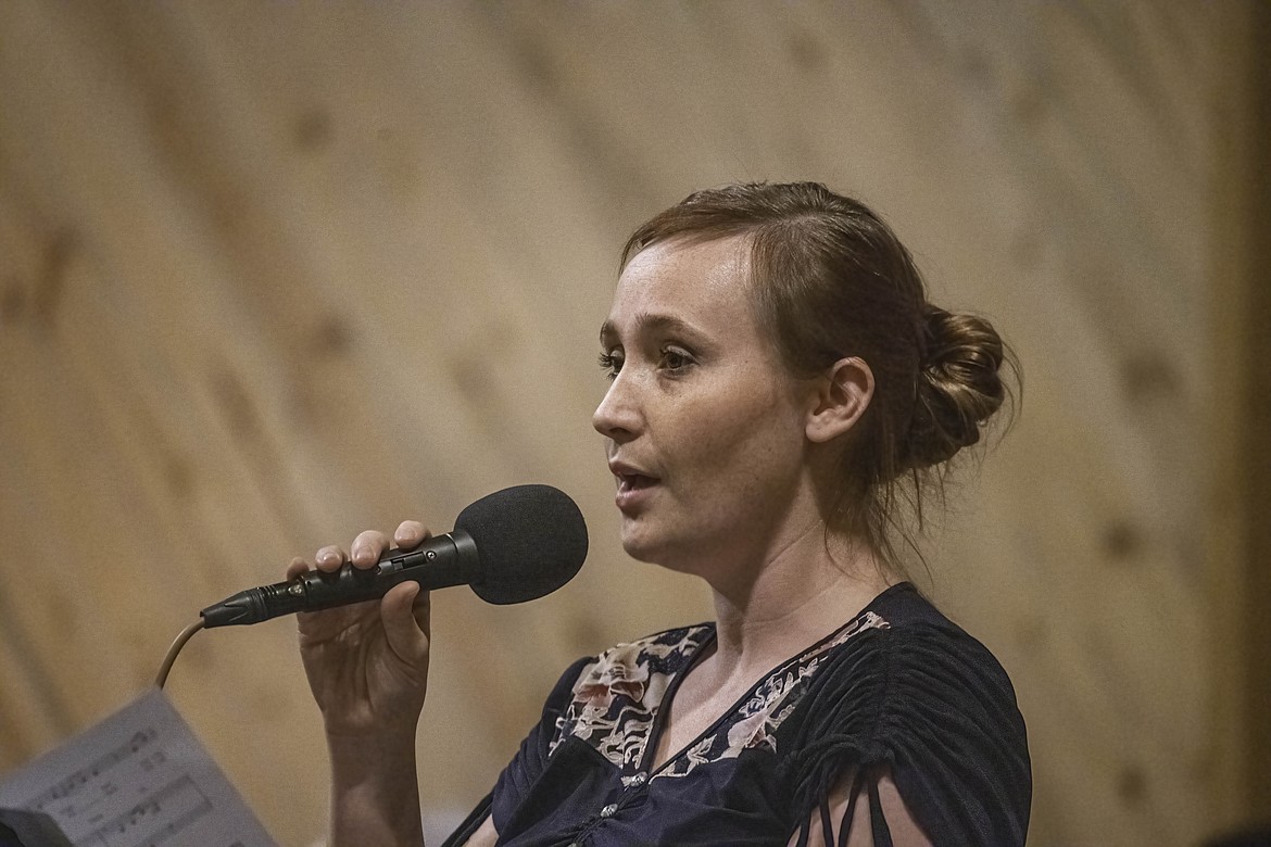 Tamisha Hardy sings at a Christmas concert Dec. 10 at Plains Bible Chapel. (Tracy Scott/Valley Press)