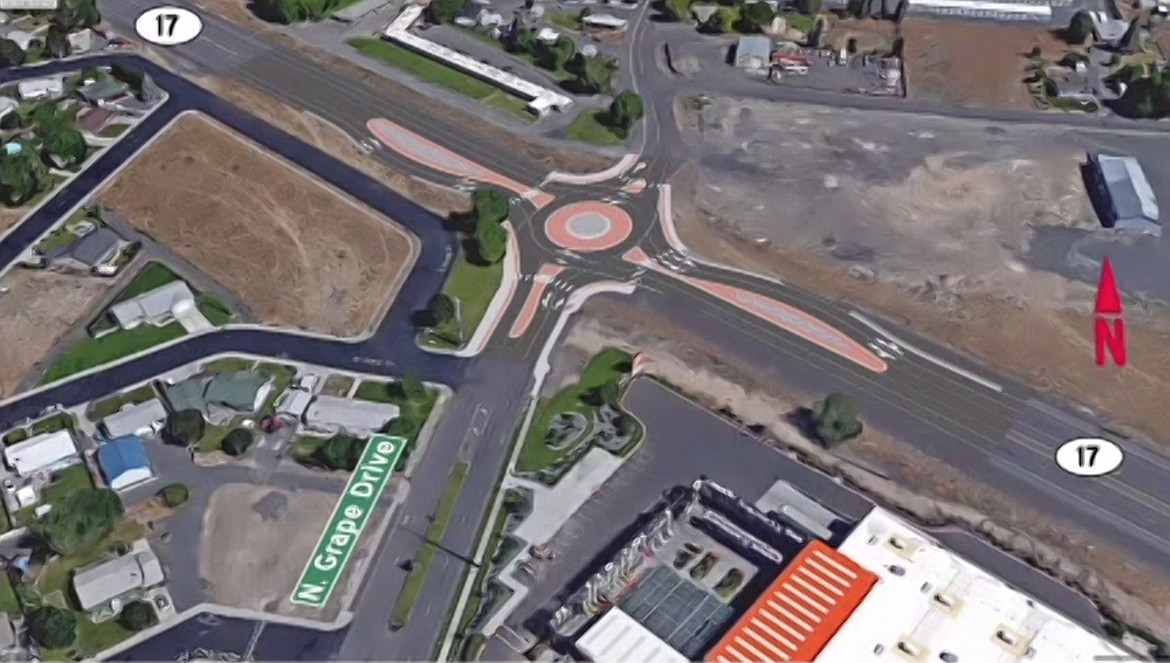 The Washington State Department of Transportation is set to begin construction on the roundabout depicted in the concept art above in early April 2022. The construction will be conducted in two stages, with detours for motorists and pedestrians to ensure safety, state officials said.