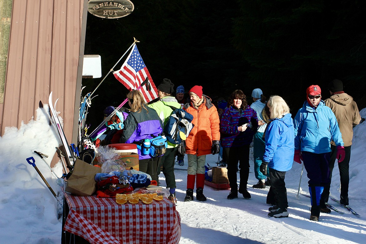 This photo was taken at the 2011 Best Hand Poker Run Cross-country Ski and Snowshoe fundraiser event put on by the Panhandle Nordic Club at the 4th of July Pass snow sport area. Courtesy of Geoffrey Harvey
