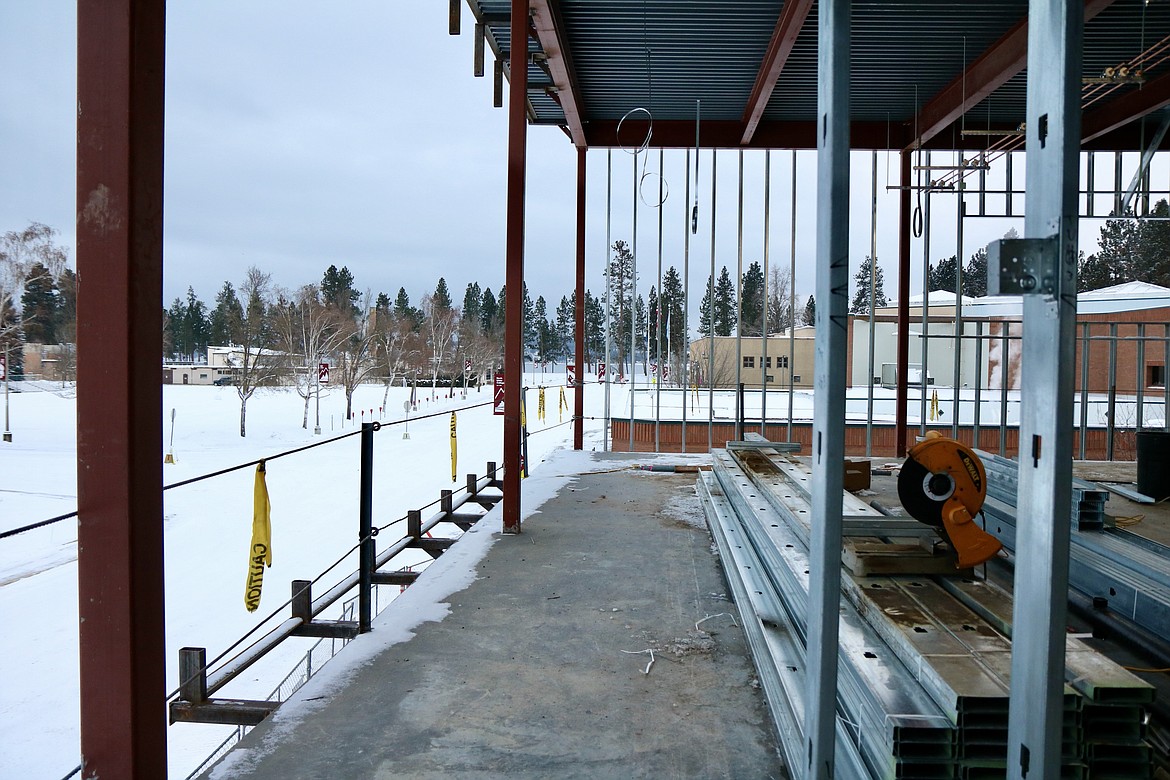 A view of North Idaho College from the second story of the Meyer Health and Science building expansion on Dec. 29. HANNAH NEFF/Press