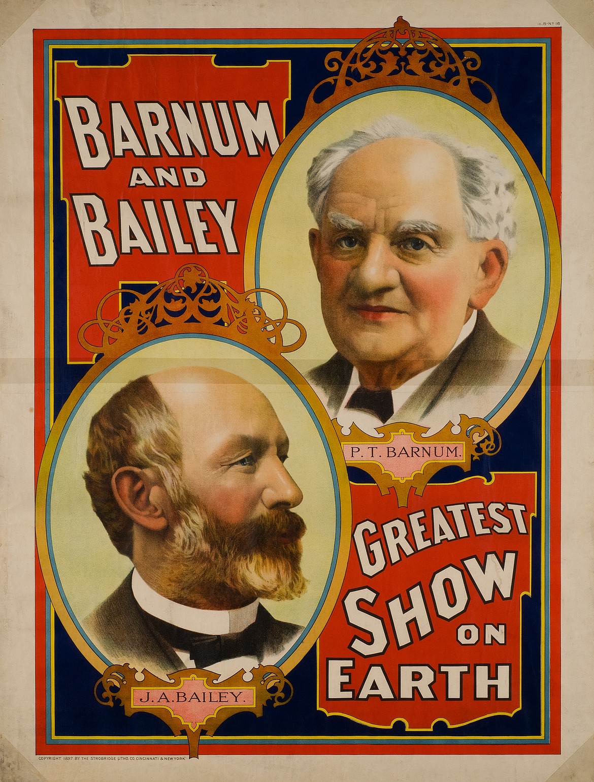 America’s greatest circus showmen, P.T. Barnum and James A. Bailey.