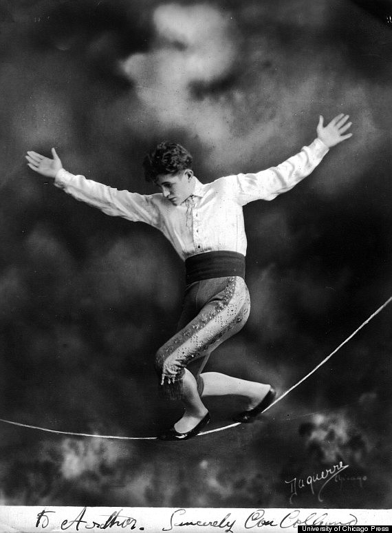 Australian circus performer Col Colleano, the “Wizard of the Wire,” started training as a child to be an acrobat, bareback rider and tumbler, practicing seven hours a day.