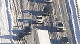 Hundreds stranded all night on snowy highway in Virginia