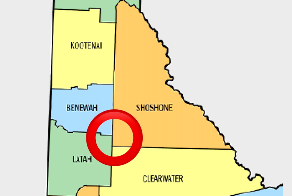 The boundary that Shoshone County shares with both Latah and Clearwater County is currently described in Idaho Code 31-120 as "a line due North from the mouth of the North Fork of the Clearwater River," something that Latah County Surveyor John Elsbury calls "ambiguous and subject to interpretation." He now seeks to redefine the boundary in an effort which he said will benefit all counties involved.