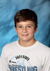 Courtesy photo
Sophomore wrestler Tyson Barnhart is this week's Post Falls High School Athlete of the Week. Barnhart placed second at 120 pounds at the Rollie Lane Invitational in Nampa this past weekend.