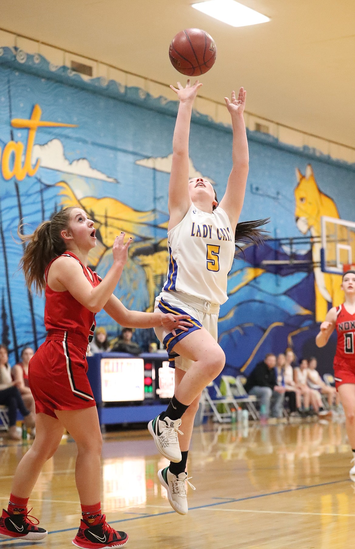Lilly Reuter elevates for a layup Tuesday.