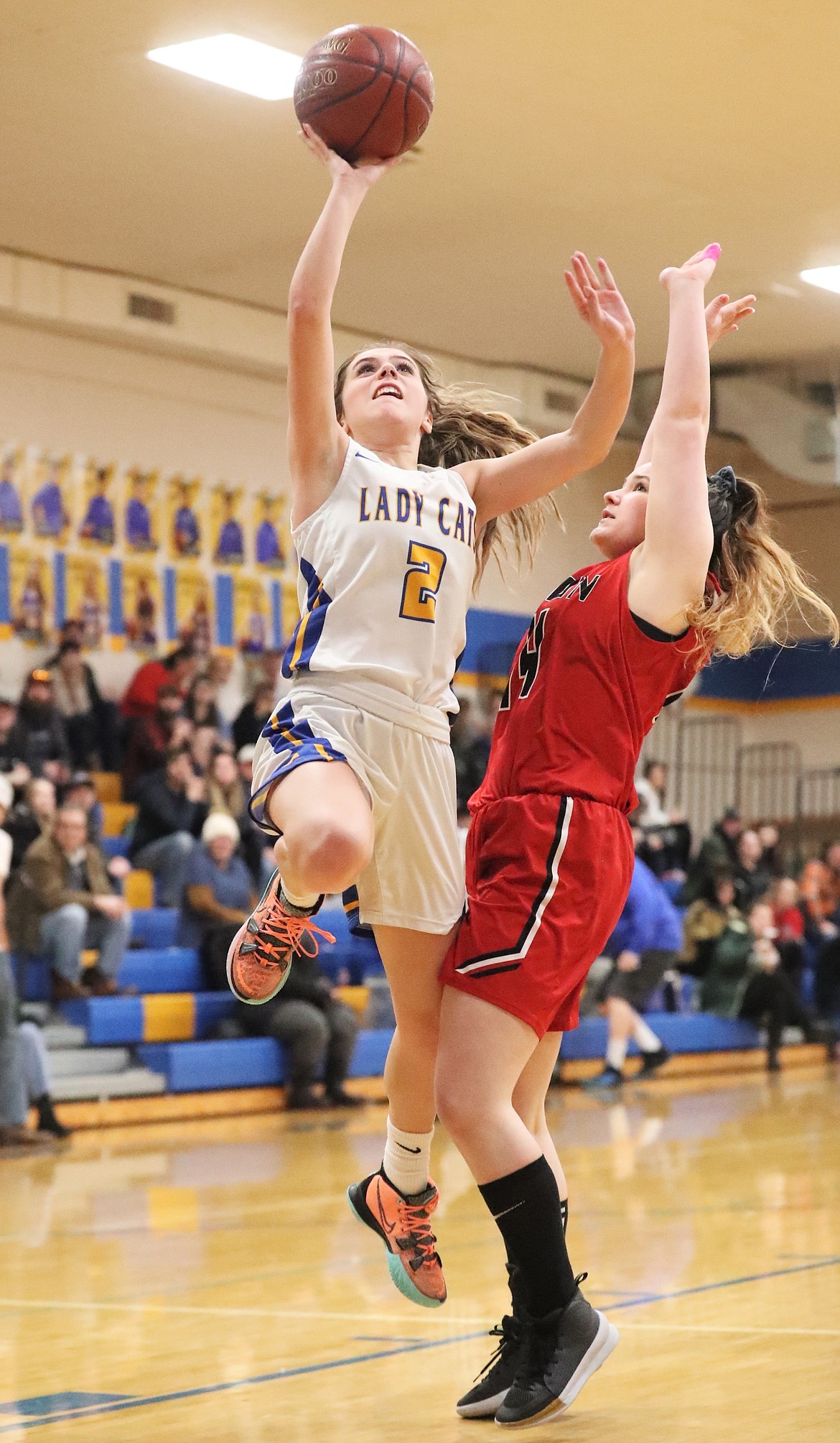 Paige Valliere rises up for a layup Tuesday.