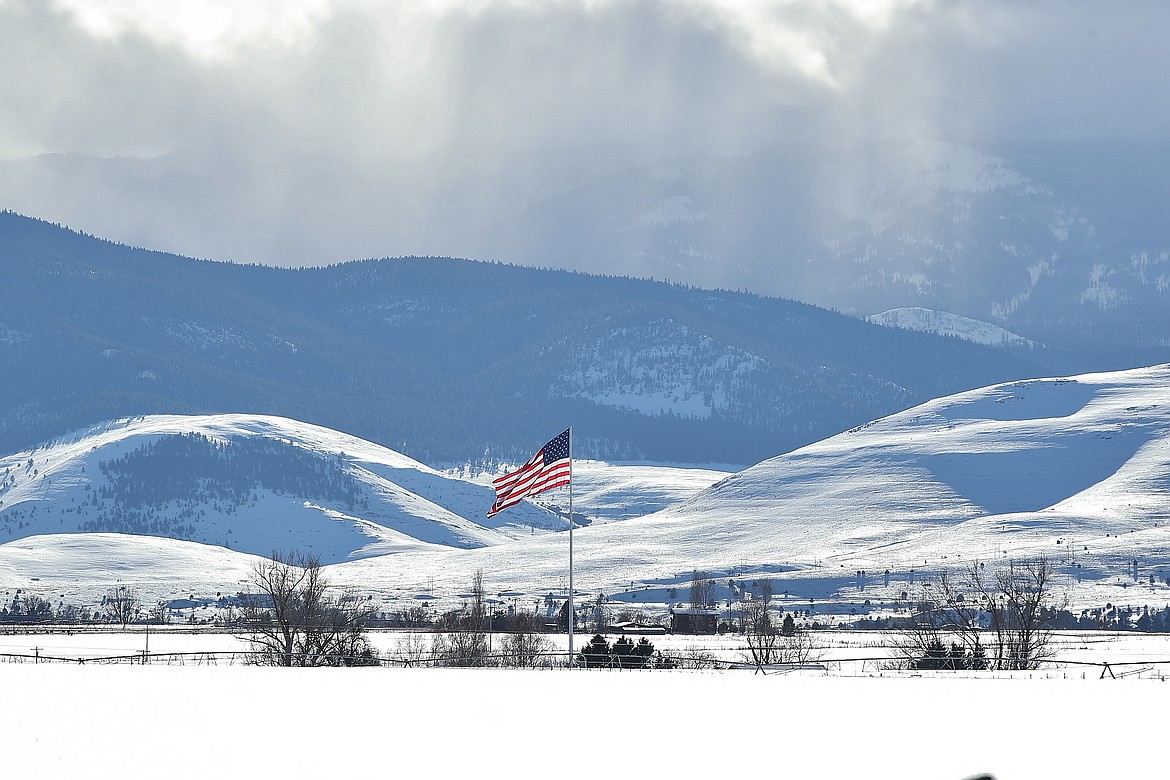 Joe Geldrich's flagpole is seen the Moiese Valley of Sanders County. (Photo provided)