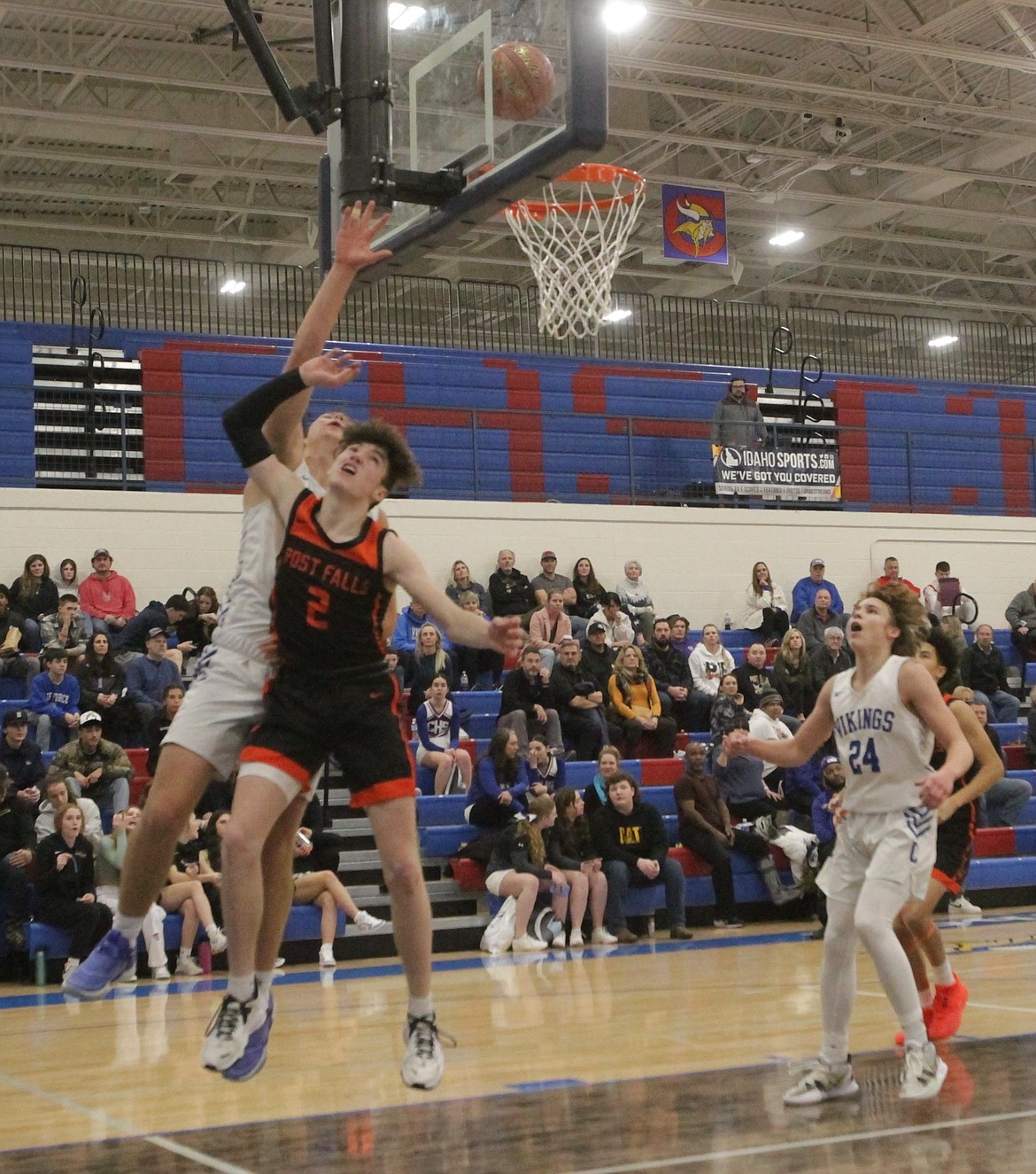 MARK NELKE/Press
Jack Sciortino of Post Falls goes up for a layup in the second half Friday night at Coeur d'Alene.