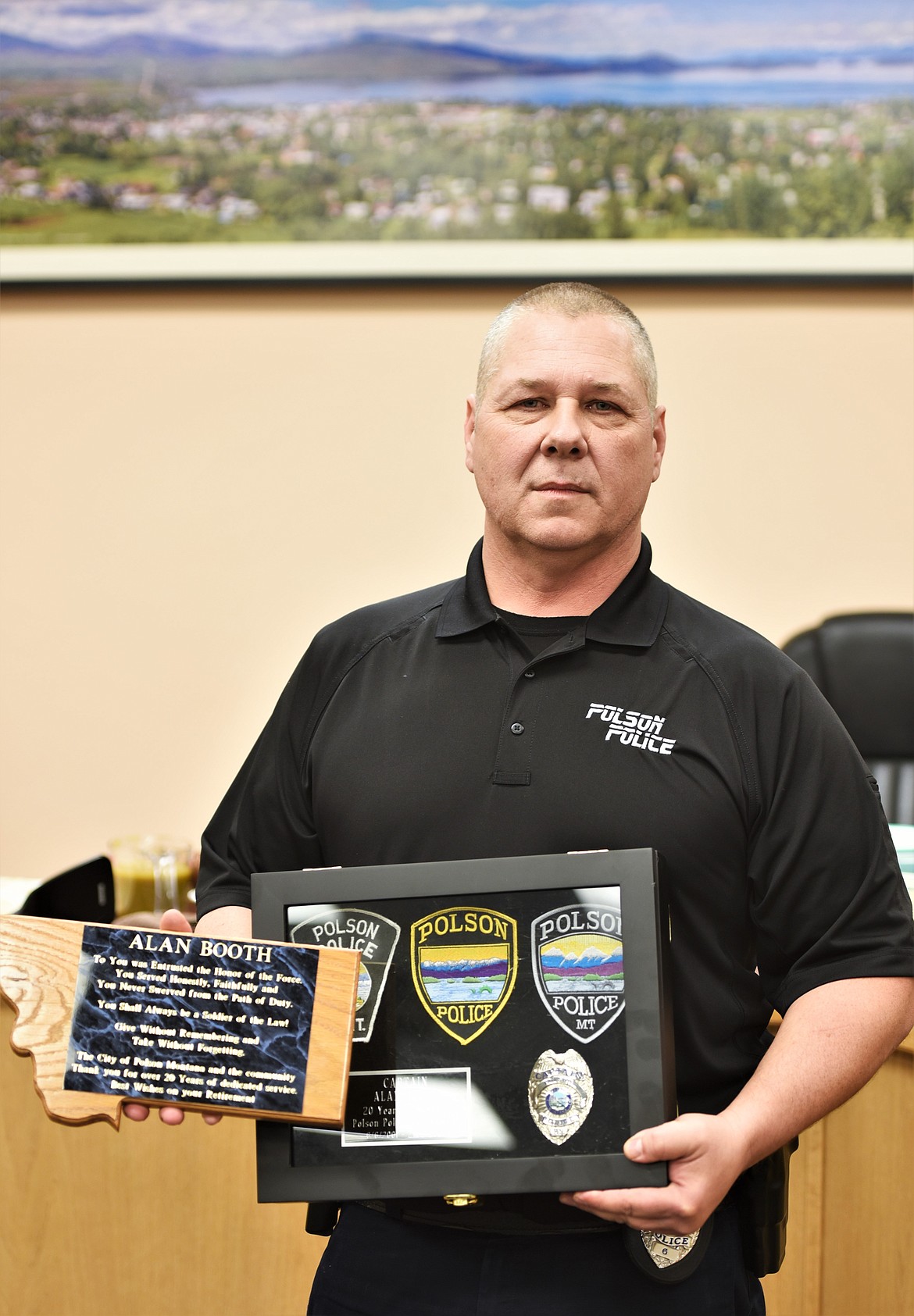 Capt. Alan Booth has worked at the Polson Police Department for more than 20 years and was the most recent assistant police chief.(Scot Heisel/Lake County Leader)