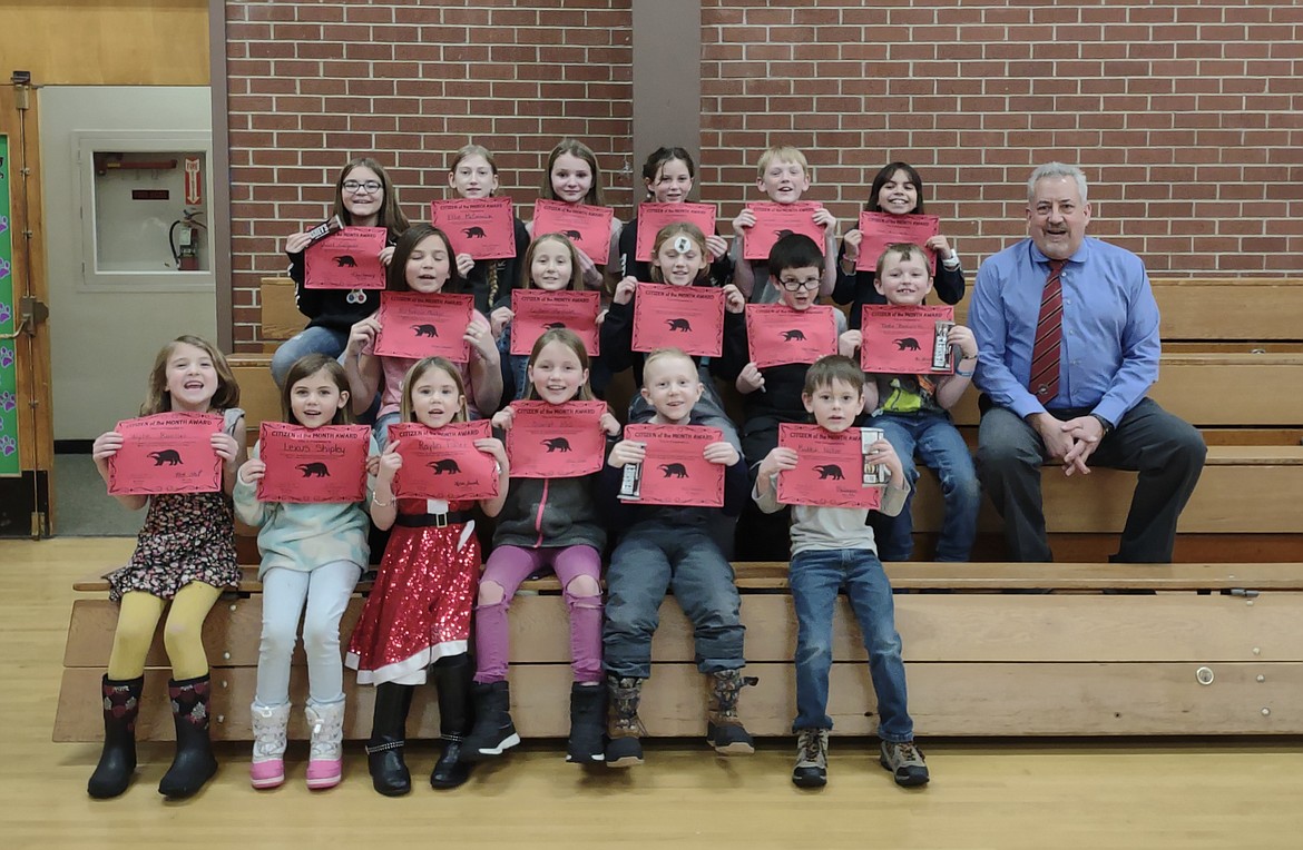 Pinehurst Elementary School December Students of the Month Shoshone