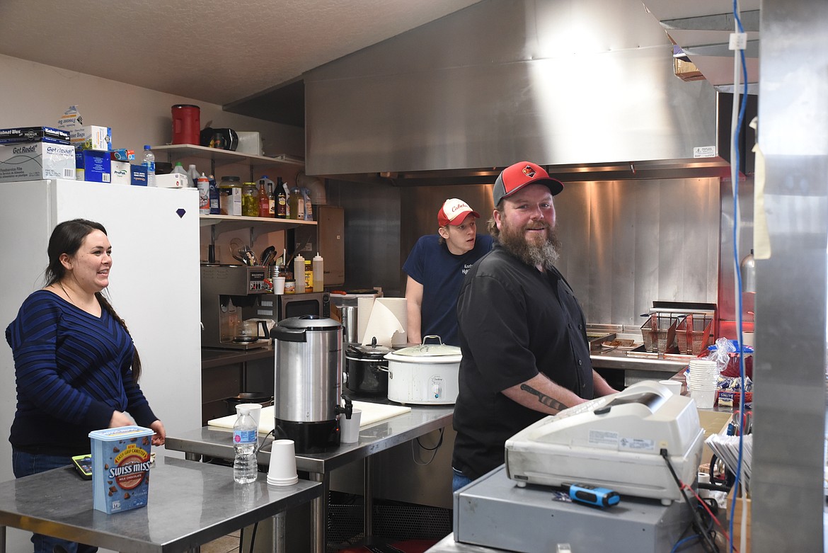 The kitchen staff at Turner Mountain Ski Area. (Derrick Perkins/The Western News)