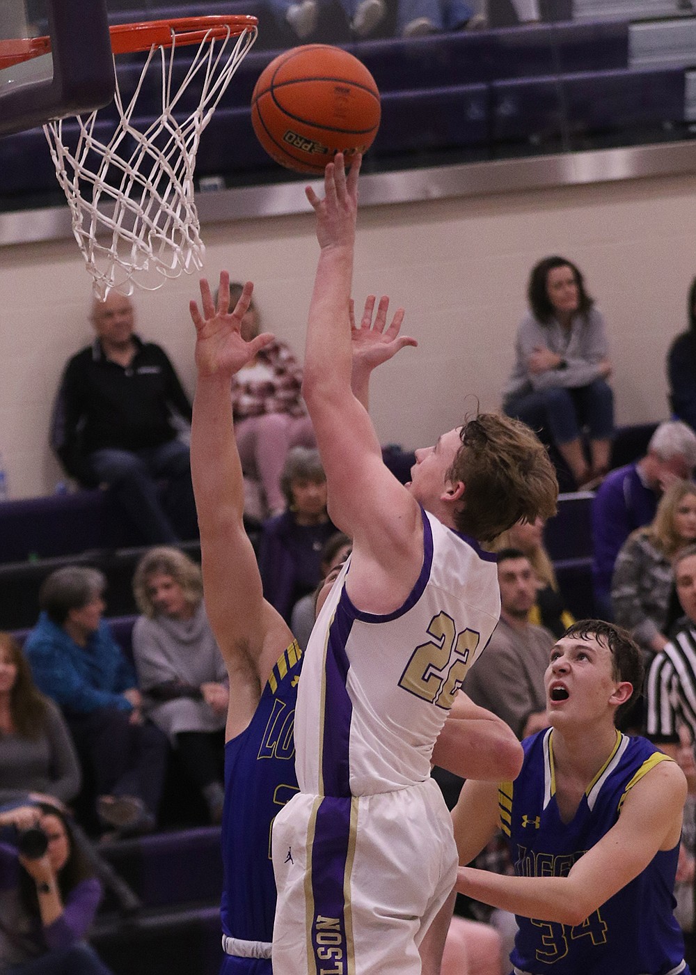 Polson's Trent Wilson scored 16 points against Libby. (Courtesy of Bob Gunderson)