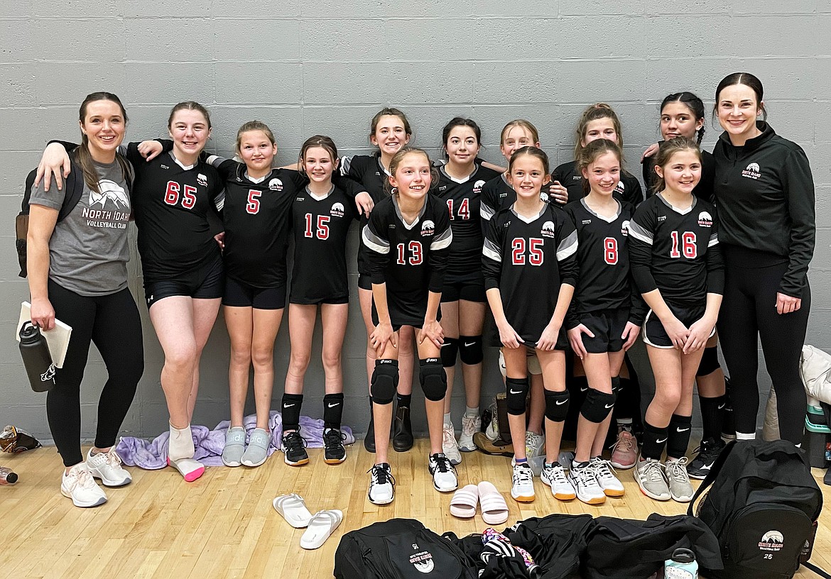 The North Idaho Volleyball Club U12 red team captured the consolation championship at the Spokane VolleyZoo Tournament.