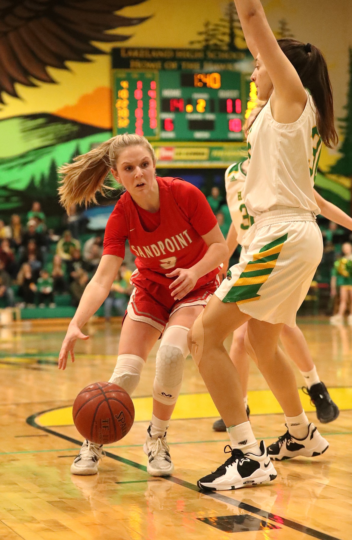 Daylee Driggs looks to make a move near the paint Friday.