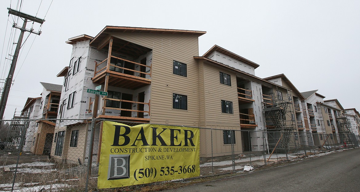 Several multi-family housing units are nearing completion Monday at Railroad Avenue and Henry Street in Post Falls. According to the Housing Availability and Affordability Study, released Thursday, Idaho has the third-fastest-growing rent prices in the U.S. Overall, apartments average $1,402 in Kootenai County.