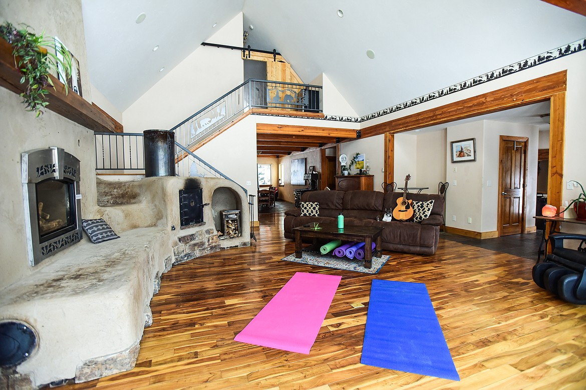 An indoor space for yoga during the colder months at Come Alive Healing Adventures on Friday, Jan. 21. (Casey Kreider/Daily Inter Lake)